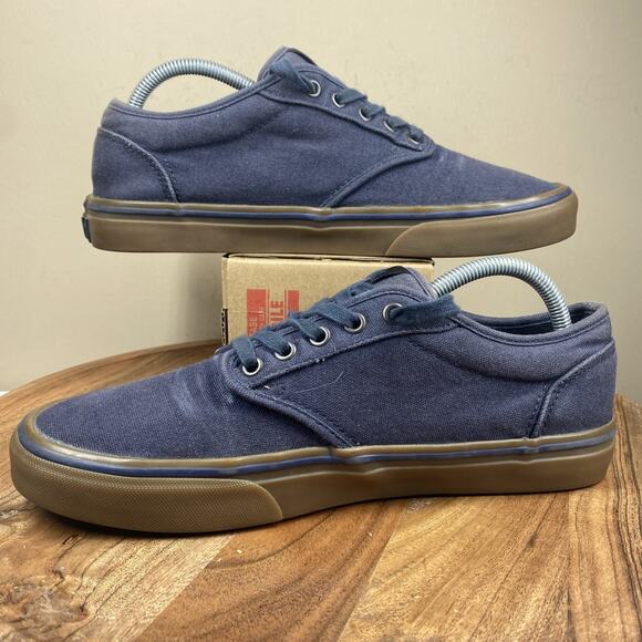 Vans Off The Wall Old Skool Mens Navy Blue Gum Size 10 Low Top Shoes main image 10